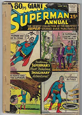 Buy 80 Page Giant Magazine 1 Superman 1964 Fair 1.0 Fabulous Imaginary Adventures • 10.39£
