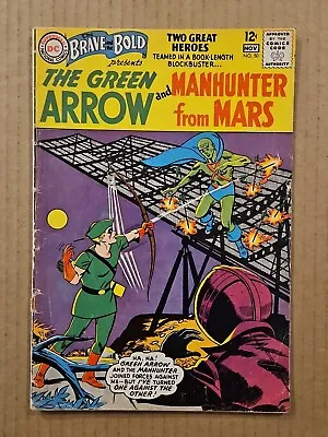 Buy Brave And The Bold #50 Green Arrow Manhunter DC 1963 VG- • 11.85£