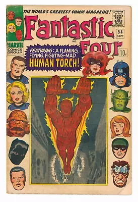 Buy Fantastic Four #54 FN 6.0 Third Ever Black Panther + Inhumans • 28.95£