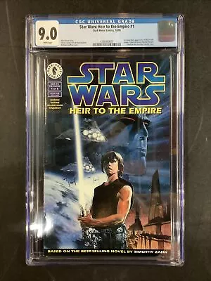 Buy Cgc 9.0 Star Wars Heir To The Empire #1 Comic Book 1995 1st App Mara Jade Thrawn • 100.31£