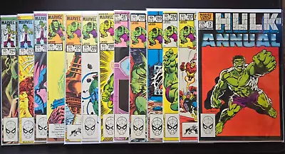 Buy (LOT 13 ) Incredible Hulk #s 283 - 294 RUN! + Annual 12 (Marvel Comic 1983) Pics • 41.42£