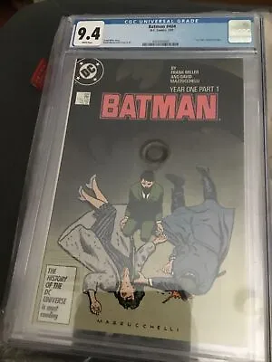 Buy Batman #404, CGC 9.4 Year One, DC 1987, Frank Miller, WP • 55.32£