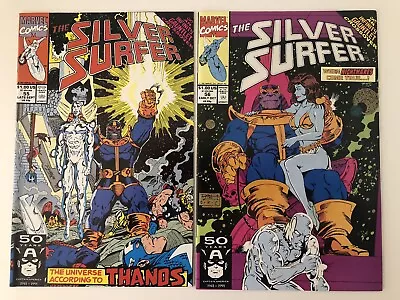 Buy Silver Surfer #55 & 56. Very Nice Condition. Marvel Comics • 9£