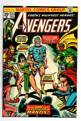 Buy Avengers #123 - Origin Mantis - Captain America - Iron Man - 1974 - VF • 11.99£