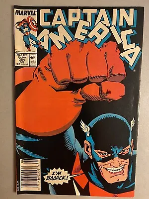 Buy Captain America 354, FN/VF 7.0, Newsstand! 1989, 1st John Walker As US Agent • 18.01£