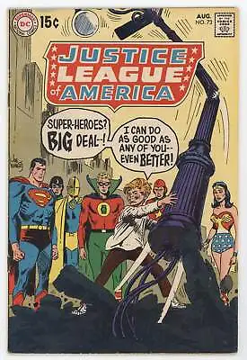 Buy Justice League Of America 73 DC 1969 FN Superman Wonder Woman Dr Fate Green Lant • 19.35£