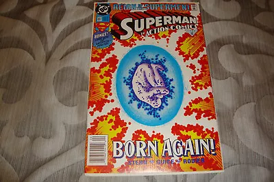 Buy Action Comics #687 (Jun 1993) DC Comic, Last Son Of Krypton Poster Inside  VF/NM • 3.12£