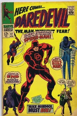 Buy Daredevil #27 ORIGINAL Vintage 1967 Marvel Comics Spider-Man Stilt Man • 39.64£