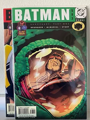 Buy Batman Vol. 1 (DC, 2001) #593-594, Sanctuary 1-2, NM, Brubaker, McDaniel • 9.48£