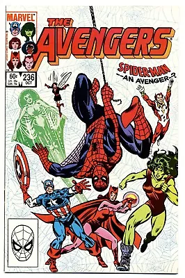 Buy AVENGERS #236 F/VF, Spider-Man, Direct Marvel Comics 1983 Stock Image • 6.35£