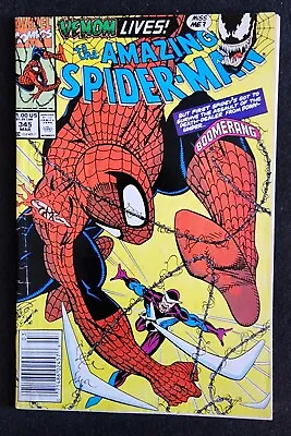 Buy AMAZING SPIDER-MAN #345 - Marvel 1991 - 1st Cletus Kasady Infected By Symbiote • 7.88£