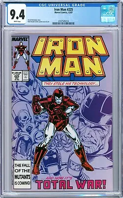 Buy Iron Man #225 1987 Marvel CGC 9.4 Part One Of The Armor Wars • 79.95£