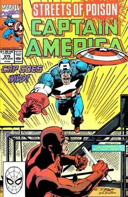 Buy CAPTAIN AMERICA #375 F/VF, Direct, Marvel Comics 1990 Stock Image • 4.74£