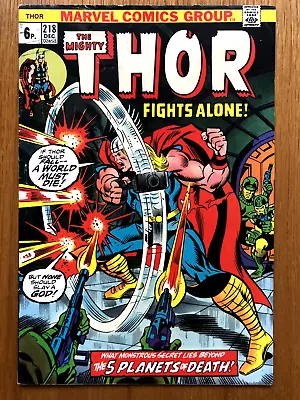 Buy MARVEL COMICS - THE MIGHTY THOR #218 - Bronze Age 1973 – Conway & Buscema • 2.50£