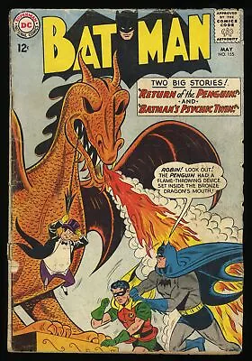 Buy Batman #155 GD/VG 3.0 1st Appearance Silver Age Penguin! DC Comics 1963 • 212.67£
