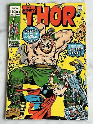 Buy Thor #184 1st Silent One F 6.0 - Buy 3 For FREE Shipping! (Marvel, 1971) • 9.88£