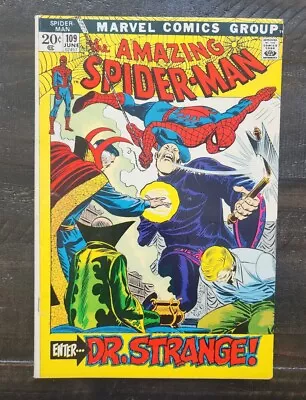 Buy Amazing Spider-Man #109 Doctor Strange! Gwen Stacy! Marvel 1972 High Grade • 47.43£