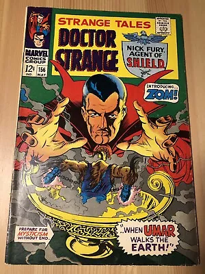 Buy Marvel Strange Tales #156 May 1967 Doctor Strange Nick Fury Agent Of Shield! • 20£