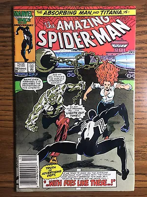 Buy The Amazing Spider-man 283 Newsstand 1st Cameo App Mongoose Marvel Comics 1986 • 6.28£