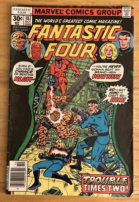 Buy Fantastic Four Comic #187; Molecule Man, Klaw, Ads: Baseball Cards & Orca Movie • 21.87£