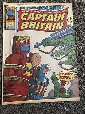 Buy Marvel Captain Britain 23 March 1977 Vintage Comic • 8£