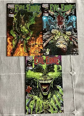 Buy Evil Ernie Destroyer Comic Issues 1, 4 And 8 • 2.99£