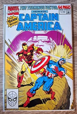 Buy Captain America Annual #9 (1990)The Terminus Factor: Iron Man- Marvel Comics VF+ • 2.57£