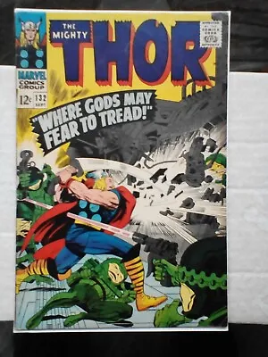 Buy Thor 132 (1966) 1st App Of Ego The Living Planet In Cameo, Cents • 19.99£