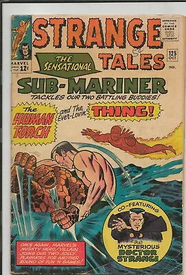Buy Strange Tales #125 ORIGINAL Vintage 1964 Marvel Comics Sub-Mariner Human Torch • 55.50£