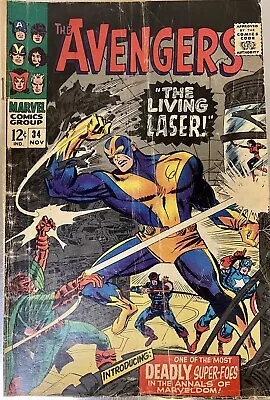Buy Avengers # 34  (1966) 1st LIVING LASER • 10£