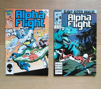 Buy ALPHA FLIGHT Vol.1 GIANT-SIZED ANNUAL #1+2 - Marvel 1986/87 - FN/VF • 3.39£