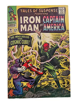 Buy TALES OF SUSPENSE 80 Iron Man + Captain America VG+ / VG/FN Range Raw Vintage • 50.97£