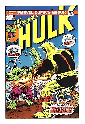 Buy Incredible Hulk #186 8.5 Death Of The Devastator Ow/w Pgs 1975 D • 22.96£