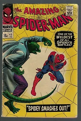 Buy Marvel Comics Spiderman 45 Lizard 1967 VGF 5.0  Amazing Avengers  • 61.99£