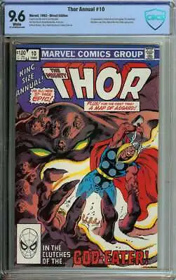 Buy Thor Annual #10 Cbcs 9.6 White Pages // 1st App Amon Ra As Demogorge 1982 • 118.31£