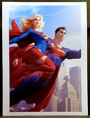 Buy  Action Comics #1000  Fine Art Print By Stanley  Artgerm  Lau Superman Supergirl • 12.99£