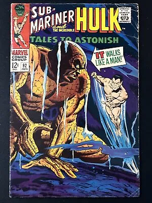 Buy Tales To Astonish #92 Marvel Comics Vintage Silver Age 1st Print 1967 G/VG *A2 • 10.45£