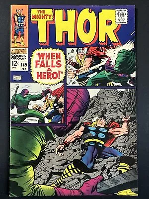 Buy The Mighty Thor #148 Vintage  Marvel Comics Silver Age 1968 1st Print F/VF *A3 • 24.10£