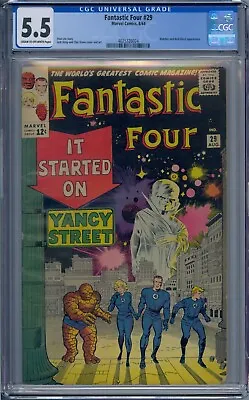 Buy Fantastic Four #29 Cgc 5.5 Watcher Red Ghost Jack Kirby • 239.85£