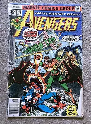 Buy AVENGERS 164 (1st First John Byrne, Scarlet Witch, Captain America) 1977 • 8.86£