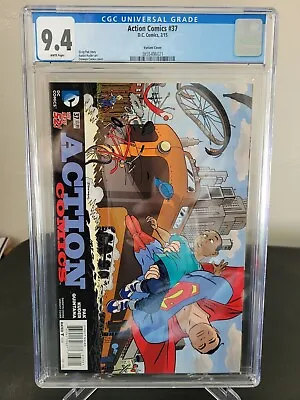 Buy Action Comics #37 Cgc 9.4 Graded Dc 52 Comics 2015 Darwyn Cooke Variant Cover! • 23.83£