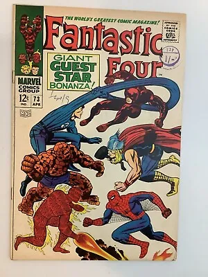 Buy Fantastic Four #73 Stan Lee / Jack Kirby (1968) FN- • 30£