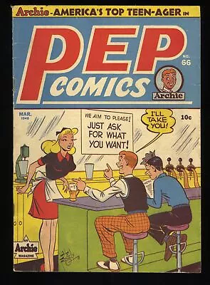Buy Pep Comics #66 VG/FN 5.0 See Description (Qualified) Archie 1948 • 122.33£