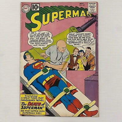 Buy Superman #149 1961 VG- Pence Stamp • 66£