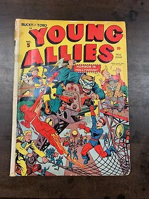 Buy Young Allies #5 (1943) Captain America/ Alex Schomburg Cover! GD/VG • 890.91£