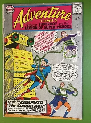 Buy Adventure Comics 340 1st Computo Silver Age DC 1966 Swan Cover Superboy Legion • 31.97£