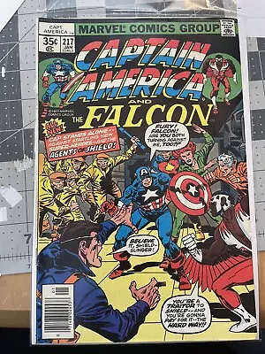 Buy Captain America 217  1978, Newsstand! 1st Marvel Man (Quasar). Combined Shipping • 28.13£