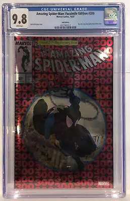 Buy Amazing Spider-Man #300 Facsimile Foil Variant CGC Graded 9.8 Marvel Comics • 65£