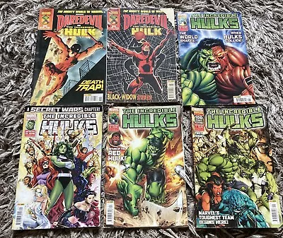 Buy The Incredible Hulks And Daredevil Comics Bundle X 11 • 14.99£
