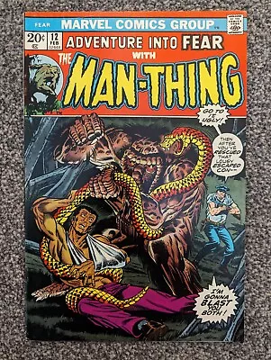 Buy Adventure Into Fear 12. The Man-Thing. Marvel 1973. • 14.99£